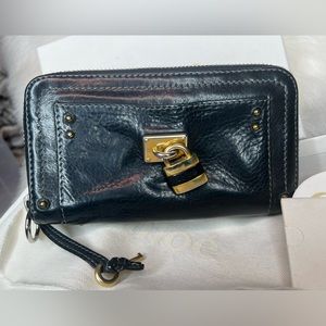 Chloe Zip around leather wallet